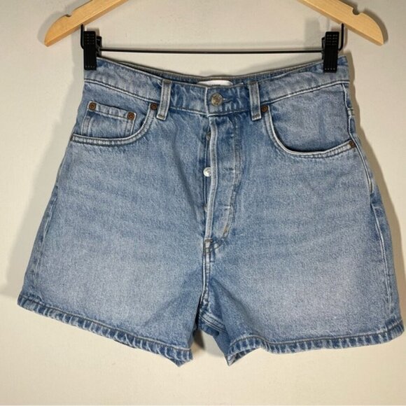 & Other Stories High Waist Denim Short size EU 36